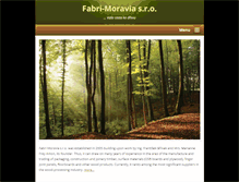 Tablet Screenshot of fabrimoravia.cz